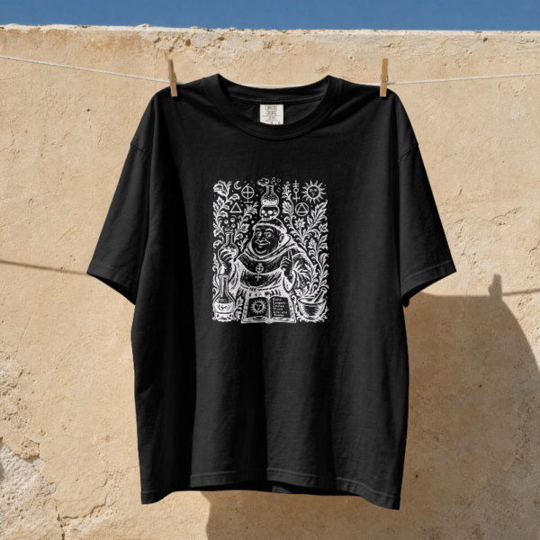 Camiseta "El Monje Alquimista" - Negro
