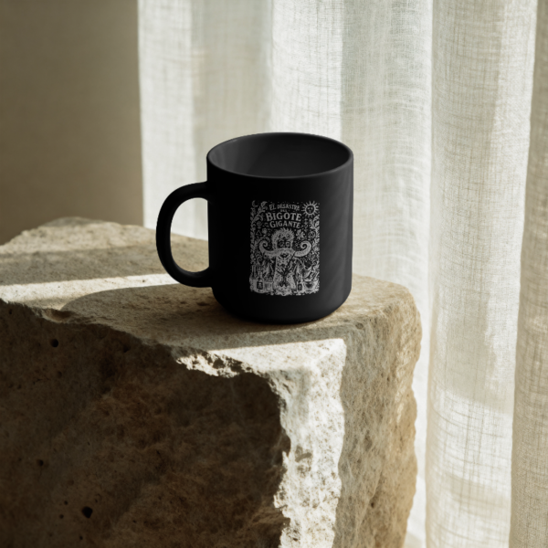 Taza "El Desastre del Bigote Gigante" - Negro