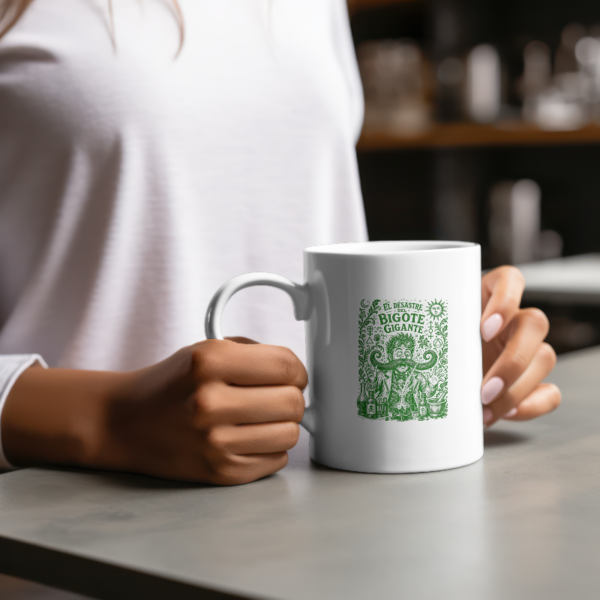 Untitled Project - Mockup (14) Taza "El Desastre del Bigote Gigante" - Verde
