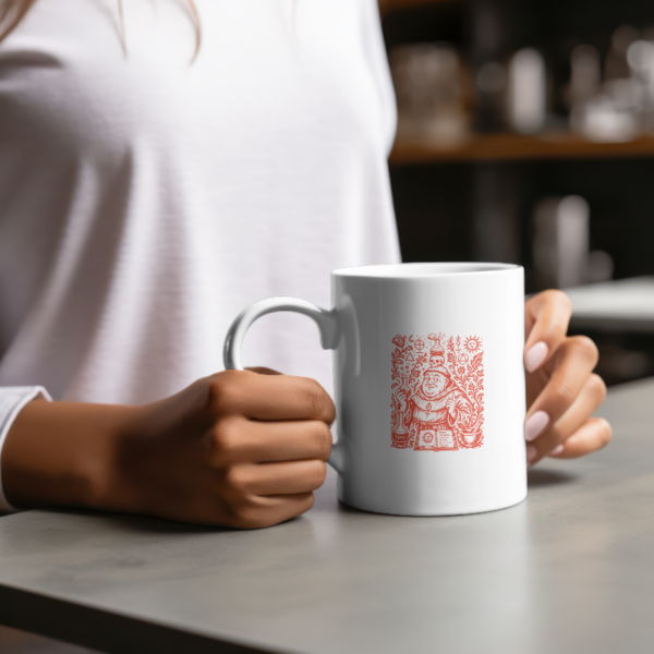 Taza "El Monje Alquimista" - Rojo