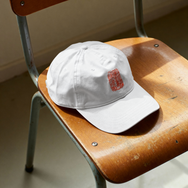 Untitled Project - Mockup (3) Gorra Alquimista "Knowledge is Power" - Rojo