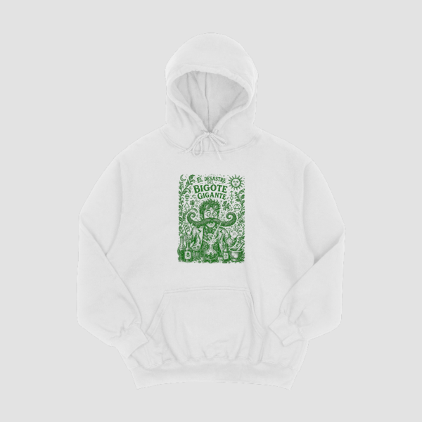 Sudadera "El Desastre del Bigote Gigante" - Verde