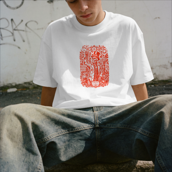 Camiseta Alquimista "Knowledge is Power" - Rojo