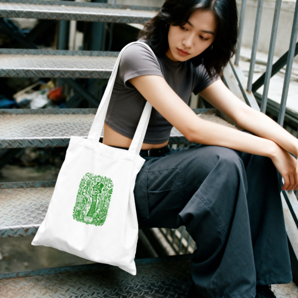 Tote Bag Alquimista "Knowledge is Power" - Verde